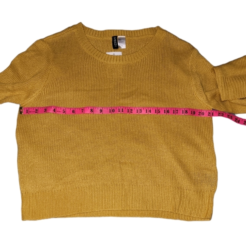 Mustard Crop Sweater From H&M - Picture 5 of 6
